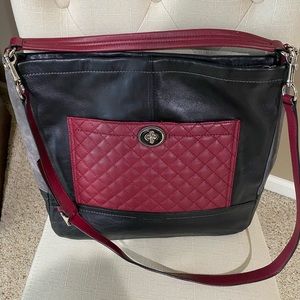 COACH Park Quilted Colorblock Hobo